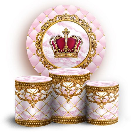 Capas Painel Redondo e Trio Cilindro Sublimado - Realeza
