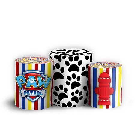 Capas Trio Cilindro Sublimado Vest Facil - Patrulha Canina