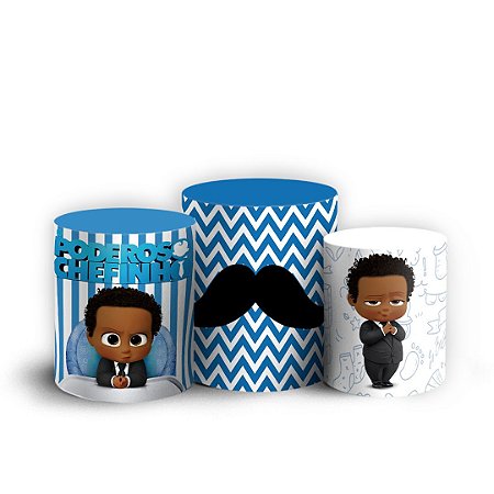 Capas Trio Cilindro Sublimado Vest Facil - O Poderoso Chefinho