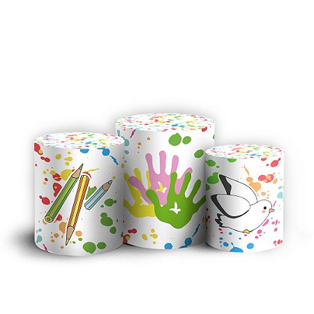 Capas Trio Cilindro Sublimado Vest Facil - O Maior Pintor do Mundo