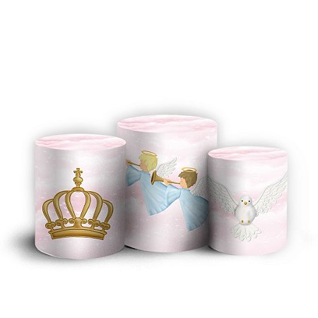 Capas Trio Cilindro Sublimado Vest Facil - Nossa Senhora