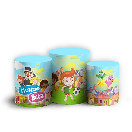 Capas Trio Cilindro Sublimado Vest Facil - Mundo Bita