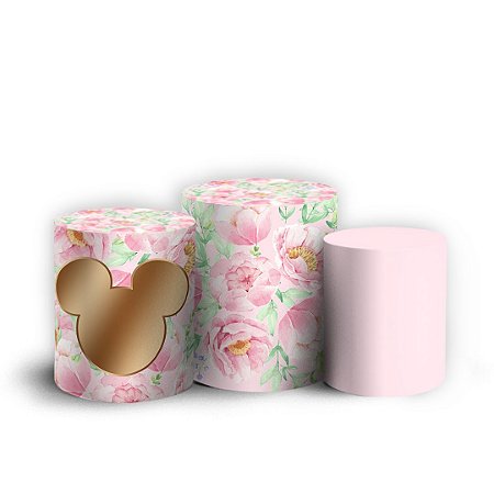 Trio Cilindro - Minnie - Sublimado 3D + Elástico