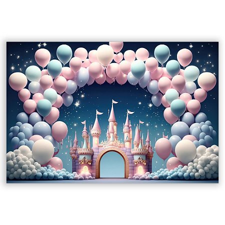 Capa Painel Retangular Sublimado - Fundo Fotografico Castelo