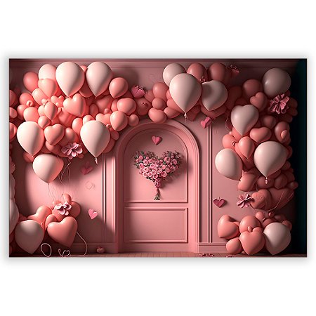 Capa Painel Retangular Sublimado - Fundo Fotografico Balao