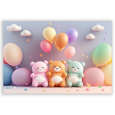 Capa Painel Retangular Sublimado - Fundo Fotografico Balao