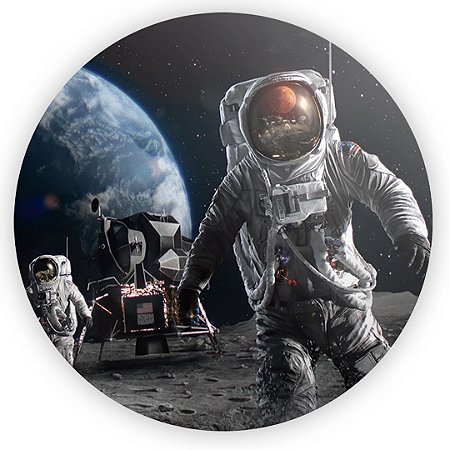 Capa Painel Redondo Sublimado - Astronauta
