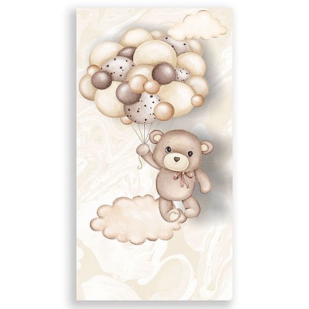 Capa Faixa Lateral Sublimado - Ursinho Baloeiro Marrom