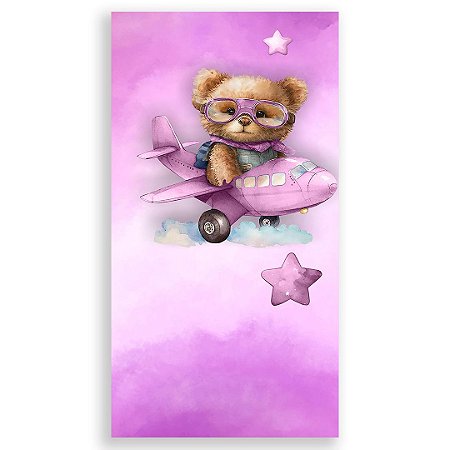 Capa Faixa Lateral Sublimado - Ursinha Rosa