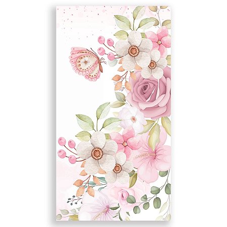 Capa Faixa Lateral Sublimado - Ursinha Bailarina Floral