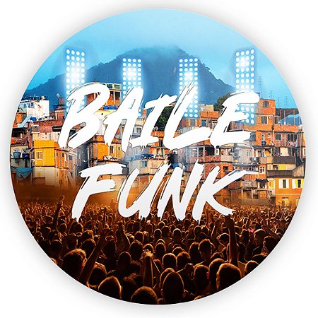 Capa Painel Redondo Sublimado - Baile Funk