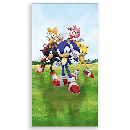 Capa Faixa Lateral Sublimado - Sonic