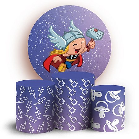 KIT Redondo e Trio - Thor Baby - Sublimado 3D