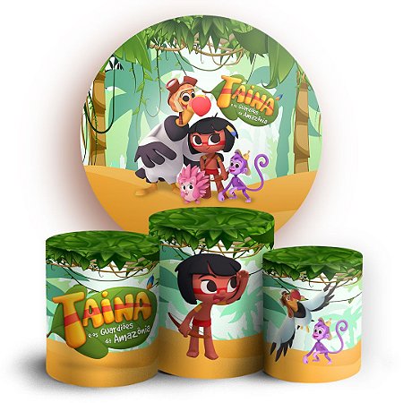 KIT Redondo e Trio - Tainá - Sublimado 3D