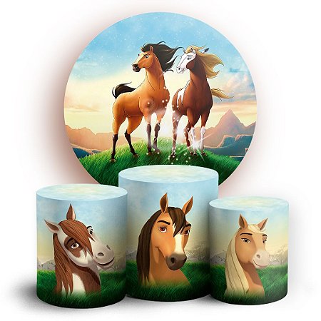 Capas Painel Redondo e Trio Cilindro Sublimado - Spirit