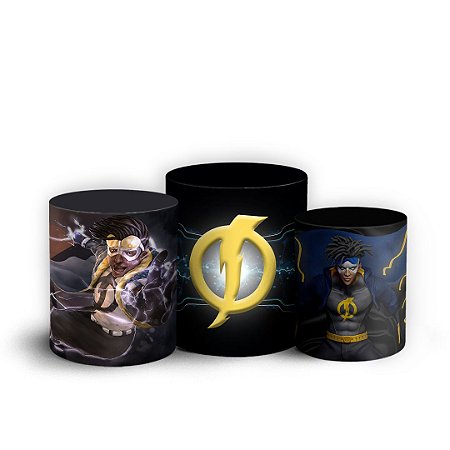 Capas Trio Cilindro Sublimado Vest Facil - Super Shock