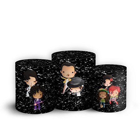 Capas Trio Cilindro Sublimado Vest Facil - Super Stars