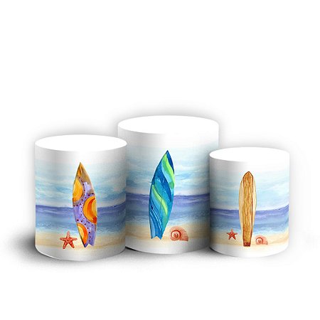 Trio Cilindro - Surf - Sublimado 3D + Elástico