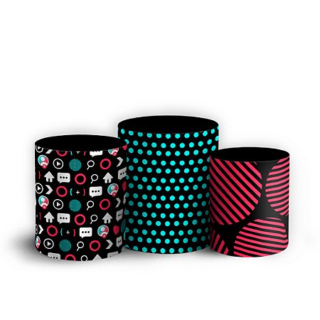 Capas Trio Cilindro Sublimado Vest Facil - TikTok