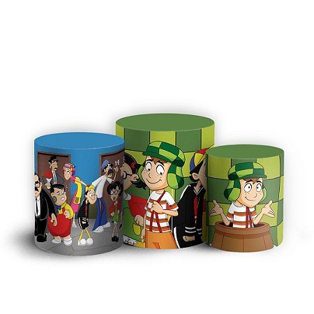 Capas Trio Cilindro Sublimado Vest Facil - Chaves