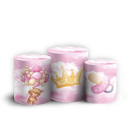 Capas Trio Cilindro Sublimado Vest Facil - Urso Baloeiro