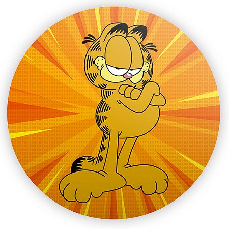 Capa Painel Redondo Sublimado - Garfield