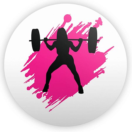 Capa Painel Redondo Sublimado - Academia Rosa