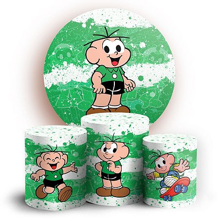 Capas Painel Redondo e Trio Cilindro Sublimado -  Turma da Mônica