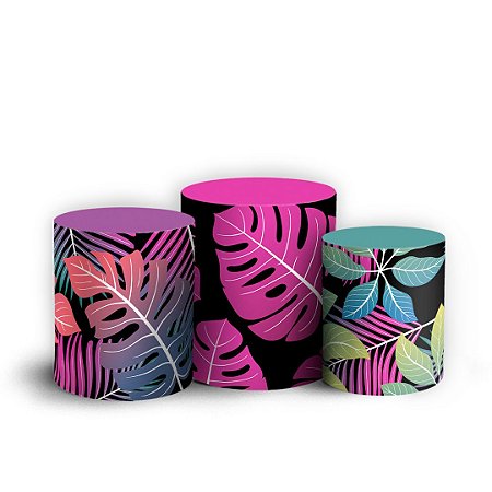 Trio Cilindro - Tropical - Sublimado 3D + Elástico