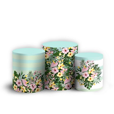Trio Cilindro - Tropical - Sublimado 3D + Elástico
