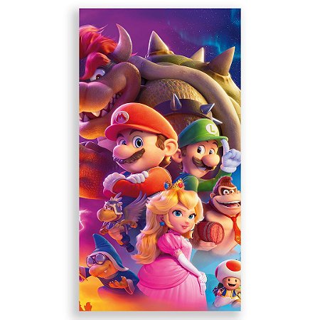 Capa Faixa Lateral Sublimado - Super Mario Bros