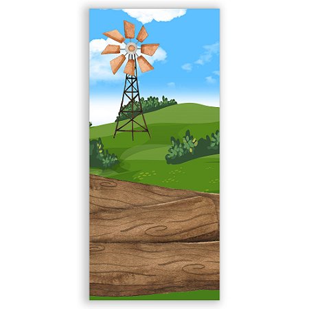 Capa Faixa Lateral Sublimado - Fazendinha Trator