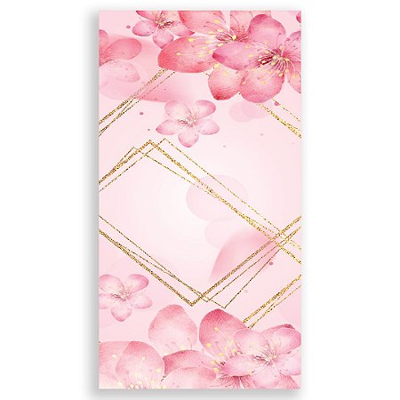 Capa Faixa Lateral Sublimado - Flores Rosa