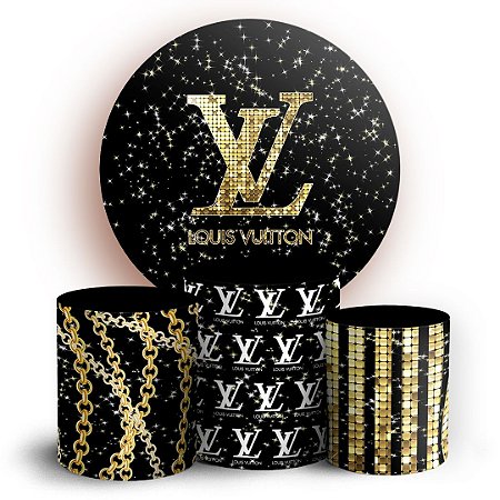 Capas Painel Redondo e Trio Cilindro Sublimado - Louis Vuitton