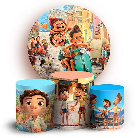 Capas Painel Redondo e Trio Cilindro Sublimado - Luca