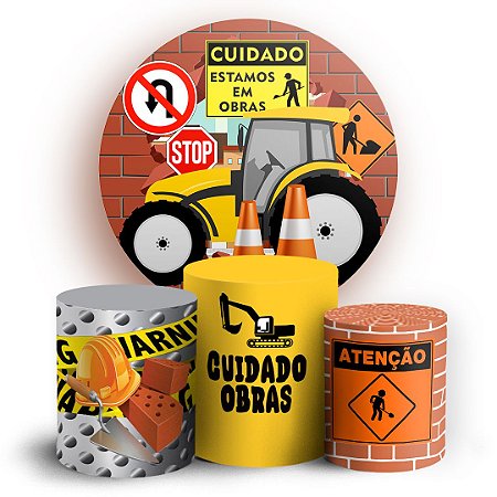 Capas Painel Redondo e Trio Cilindro Sublimado - Costrução