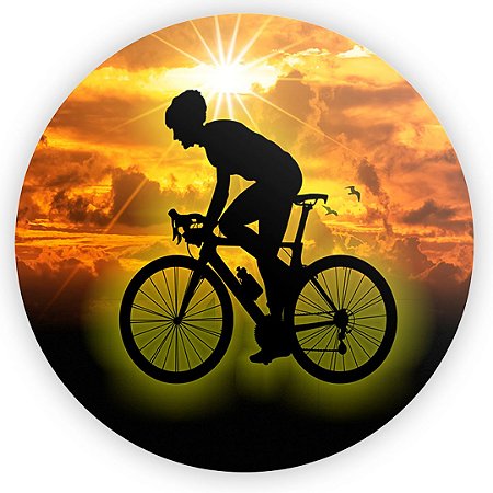 Capa Painel Redondo Sublimado - Bicicleta