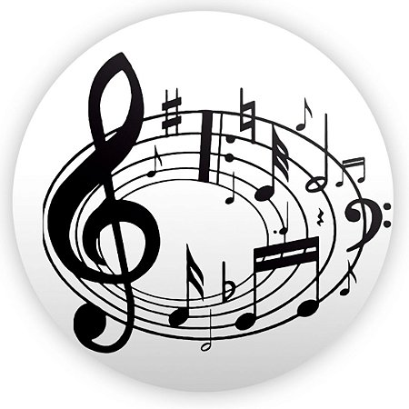 Painel Redondo - Musica - Sublimado 3D