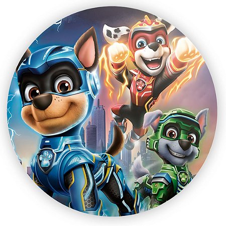 Painel Redondo - Patrulha Canina - Sublimado 3D