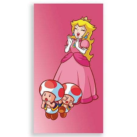 Capa Faixa Lateral Sublimado - Princesa Peach Super Mario