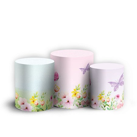 Capas Trio Cilindro Sublimado Vest Facil - Jardim