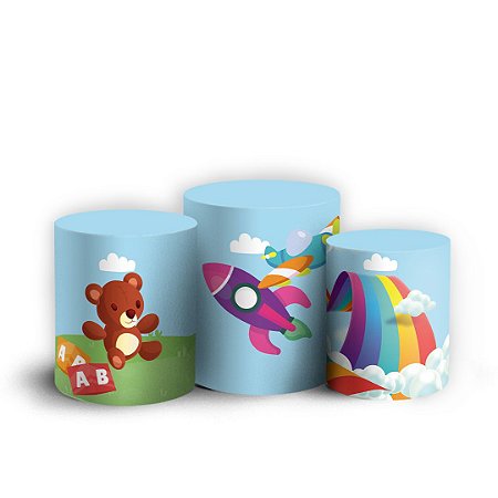 Capas Trio Cilindro Sublimado Vest Facil - Dia das Crianças