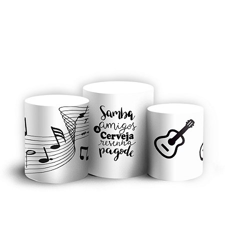 Capas Trio Cilindro Sublimado Vest Facil - Samba