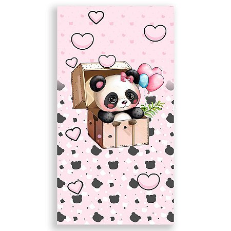 Capa Faixa Lateral Sublimado - Panda Rosa