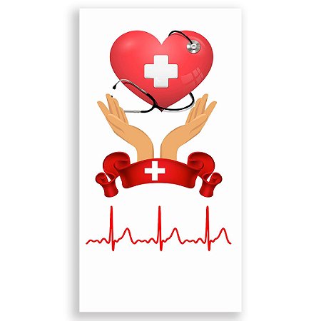 Capa Faixa Lateral Sublimado - Enfermagem