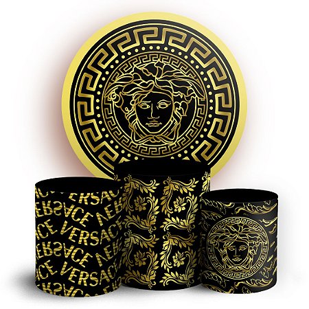 Capas Painel Redondo e Trio Cilindro Sublimado -  Versace