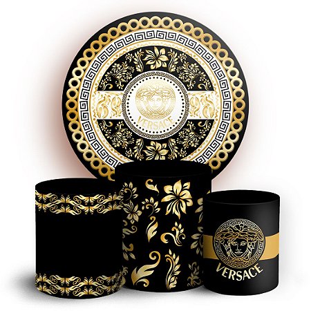 KIT Redondo e Trio -  Versace - Sublimado 3D
