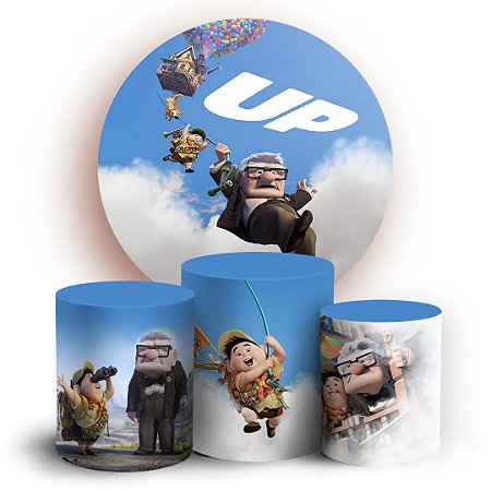 Capas Painel Redondo e Trio Cilindro Sublimado -  Up Altas Aventuras