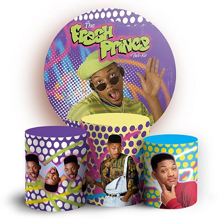 Capas Painel Redondo e Trio Cilindro Sublimado -  Um Maluco no Pedaço