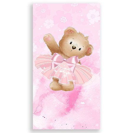 Capa Faixa Lateral Sublimado - Ursinha Bailarina